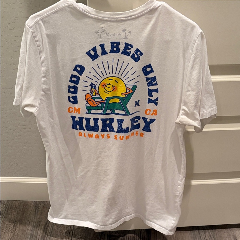Hurley White 'Good Vibes Only' Tee